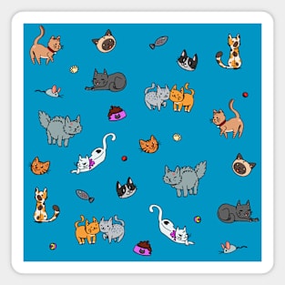 Purrs - Infinite Cats Pattern Magnet